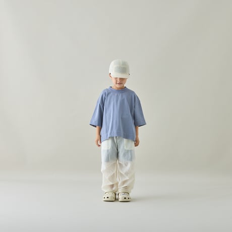 MOUN TEN. /  light terry short T　MT112-1814　 blue gray  0(155).1(adult)
