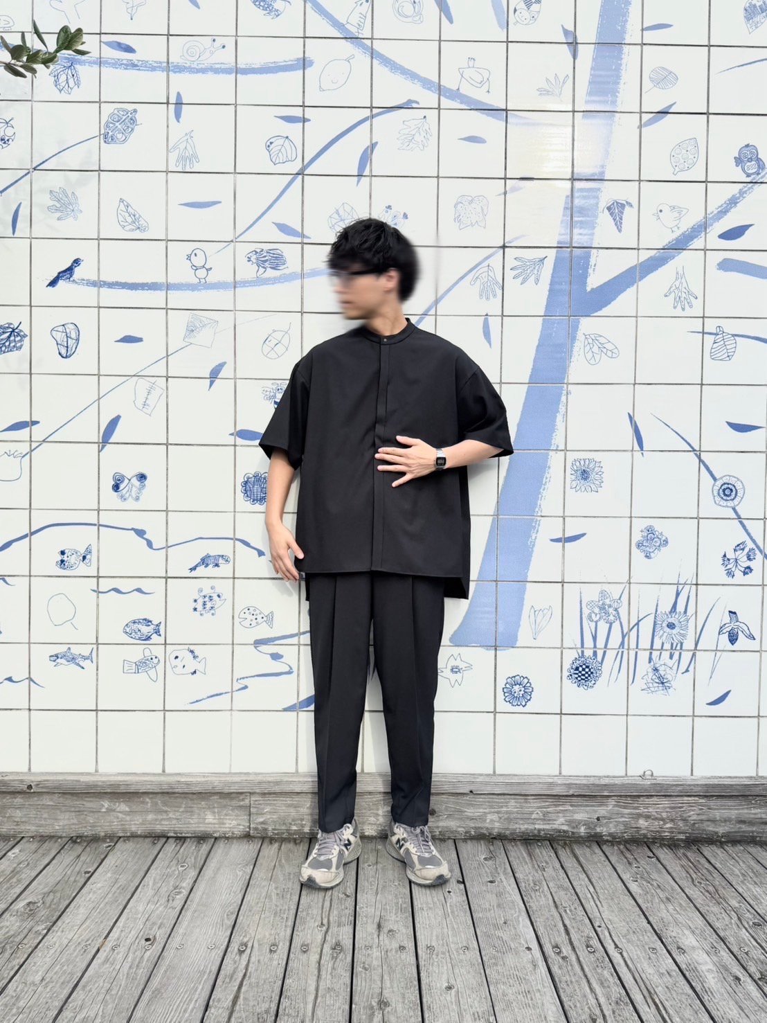 別注】MOUN TEN. /polyester canapa pocket s/s shi