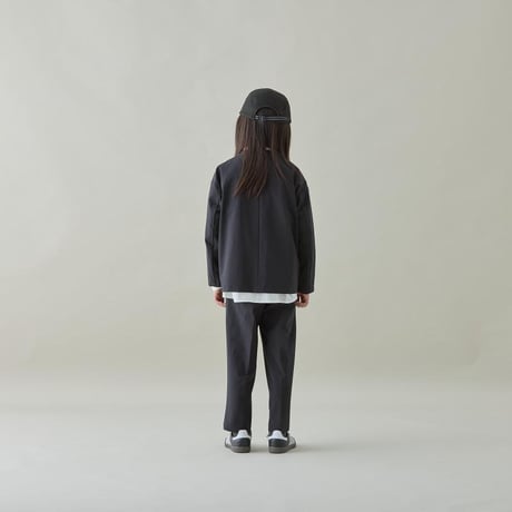 MOUN TEN. / stretch nylon 1tuck pants (recycle)  MP56-1902  black  110.125.140.0(155)1(adult)