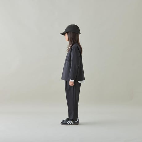MOUN TEN. / stretch nylon 1tuck pants (recycle)  MP56-1902  black  110.125.140.0(155)1(adult)
