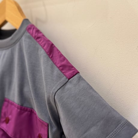 6°vocale/ サファリTシャツ　KN-SFRT-25S　GRAYBEIGE  100.110.120.130.140.150