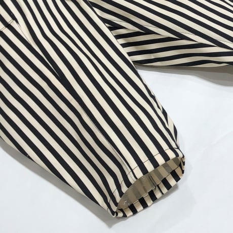 Bague  / タックありコットンパンツ BG104007  black stripe  S.M.L.XL.2XL.1.2 (80-MEN)