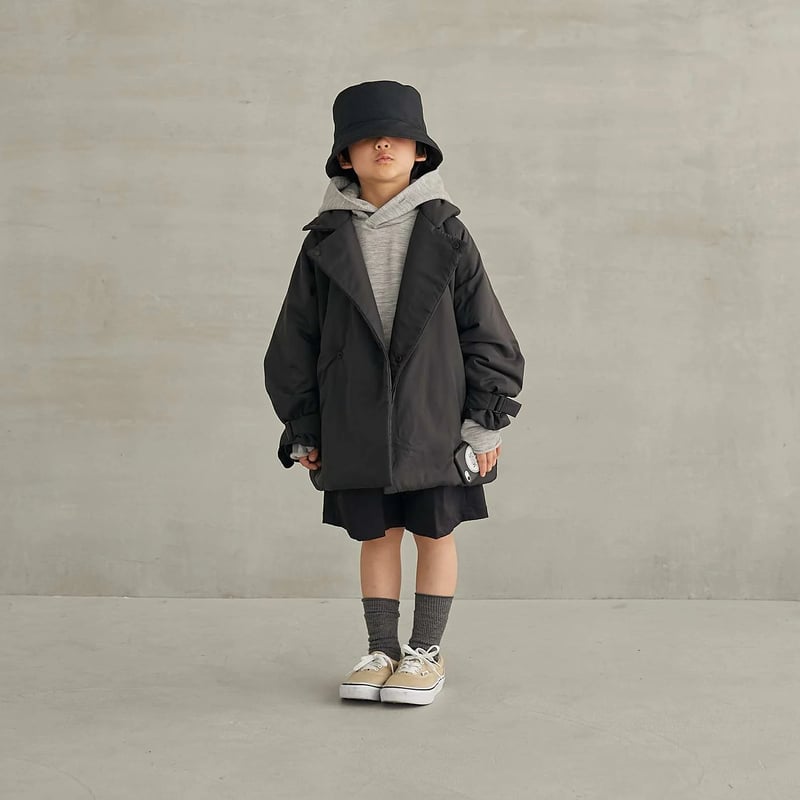 MOUN TEN. / air half coat MC29-1443a.b.c black MOUN TEN. / air half coat MC29-1443a.b.c black