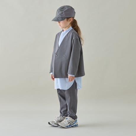 MOUN TEN. / polyester canapa  jacket  MJ04-1105  charcoal  110.125.140.0(155),1(adult)
