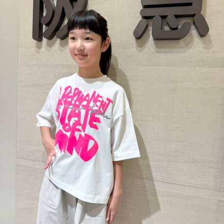 Bague / HAND PRINT WIDE T-shirts BG263012  WHITE