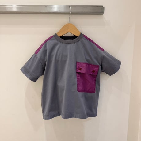 6°vocale/ サファリTシャツ　KN-SFRT-25S　GRAYBEIGE  100.110.120.130.140.150