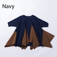 nunuforme / フリルエッジワンピース 04-nf25-429-025  Navy  M(105-115).L(120-130) .XL(135-145).1(155).2(163)