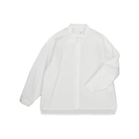 MOUN TEN. /stretch typewriter bandcollar shirt  MS40-1906  white 110.125.140.0(155).1(adult)
