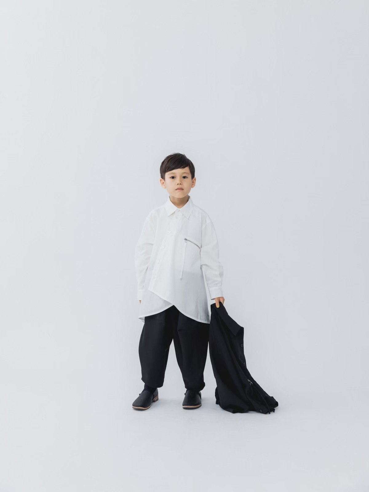 nunuforme / アシンメトリー ジップシャツ 06-nf23-526-018 O