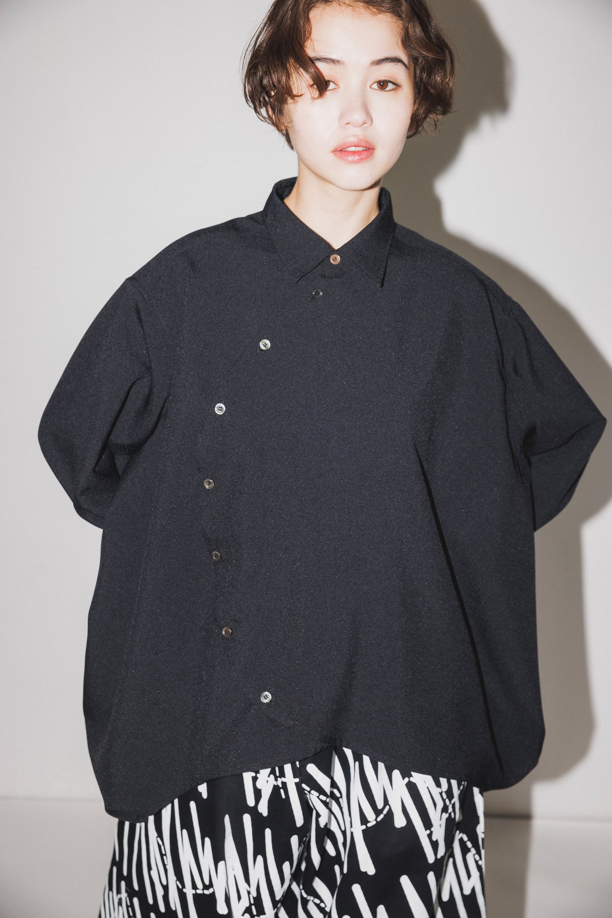 nunuforme / サークルシャツ 17-nf24-545-009 Black 105
