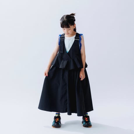nunuforme /  レイヤードフリルジャンスカ   10-nf25-498-025   Black   L .XL.1(155).2(163)
