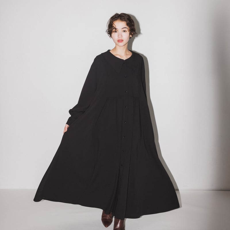 【希少】nolum ノルム ギャザーワンピース nunuforme / ボリュームギャザーワンピース 34-nf24-491-246
