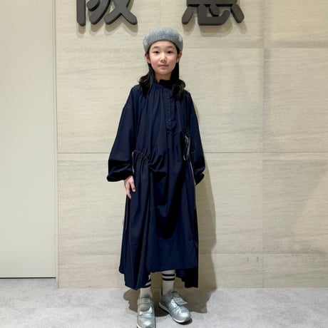 nunuforme /Exclusive Item ドローストリングワンピース  NUNUMB022  Dark Navy 115.125.135.145.1(155).2(163)