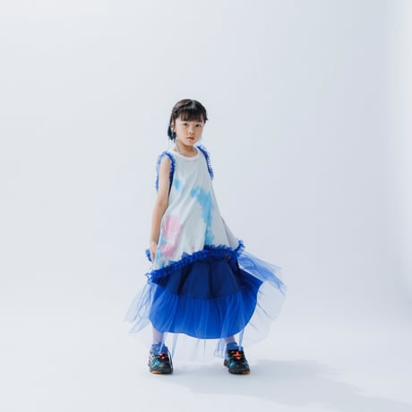nunuforme /フリル ドレープT  52-nf25-977-717   Blue  105.115.125.135.145.1(155).2(163)