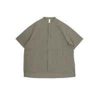 MOUN TEN. / air sucker s/s shirt   MS19-1936  khaki stripe  110.125.140.0(155).1(adult)