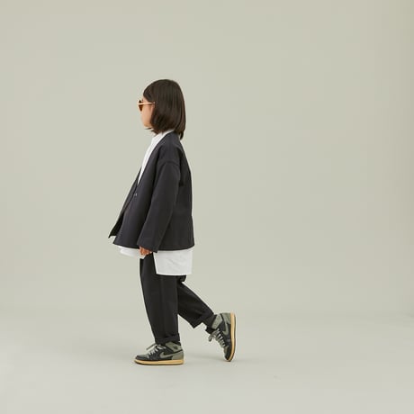 MOUN TEN. / stretch nylon gaba jacket   MJ04-1101  black  110.125.140.0(155).1(adult)