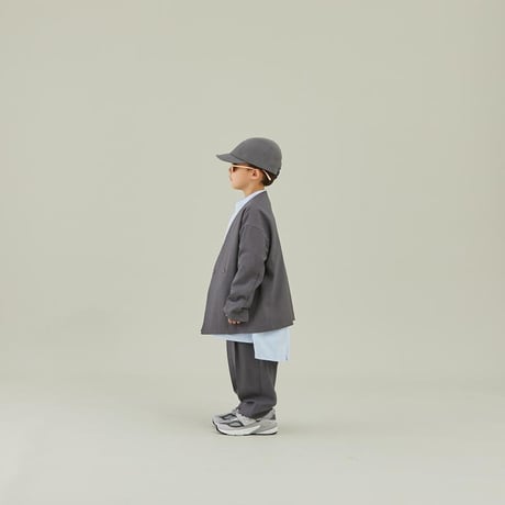 MOUN TEN. / polyester canapa 1tuck pants  MP56-1502  black  110.125.140.0.1