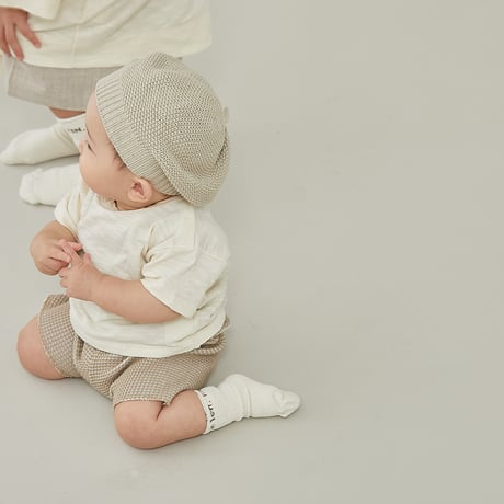 MOUN TEN. / organic slub wide T(for baby)   BT01-0110a  ecru  80.95