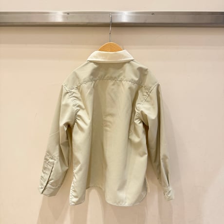 nunuforme /Exclusive Item  スナップシャツ 24MB021  Ivory×Beige  115.125.135.145.1(155).2(163).M