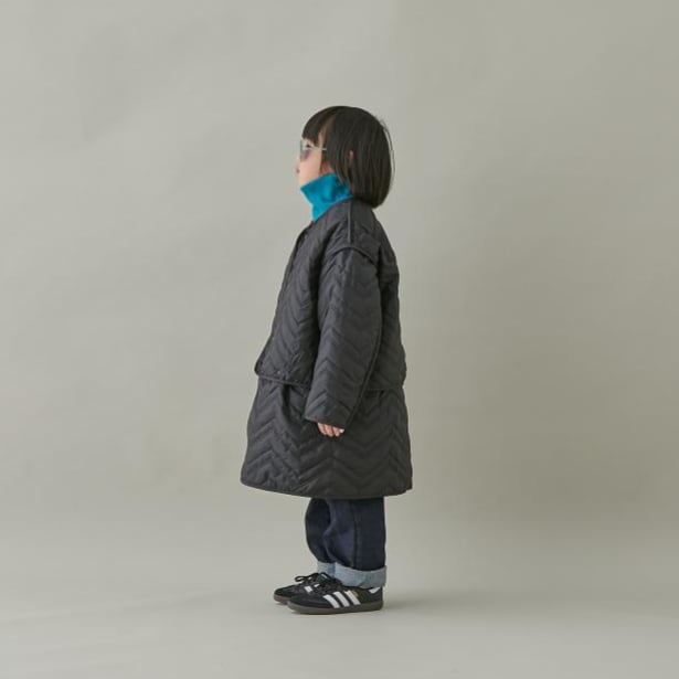 MOUN TEN. / zigzag quilt separate coat MC33-16