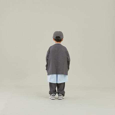 MOUN TEN. / polyester canapa 1tuck pants  MP56-1502  black  110.125.140.0.1