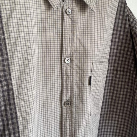 GRIS / Separate S/S Big Shirt  GR26SS-SH003  BEIGE S(110-120).M(120-135).L(135-150).XL(150-160)