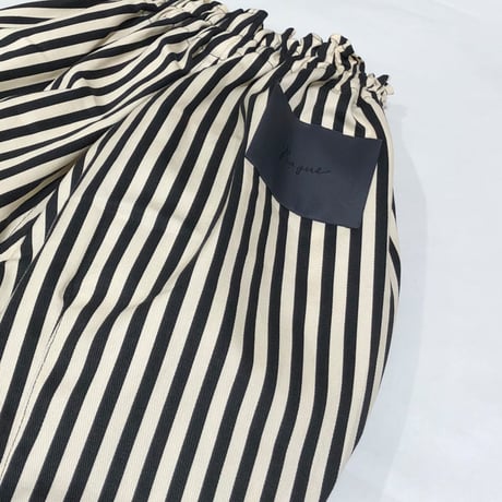 Bague  / タックありコットンパンツ BG104007  black stripe  S.M.L.XL.2XL.1.2 (80-MEN)