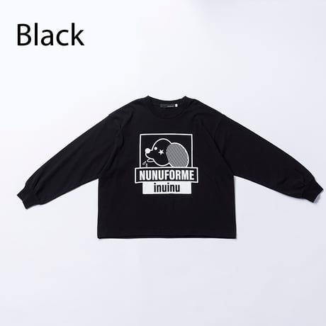 nunuforme / inuinu⭐︎プリントT　nf25-007-08  Black   105.115.125.135.145.1(155).2(163)