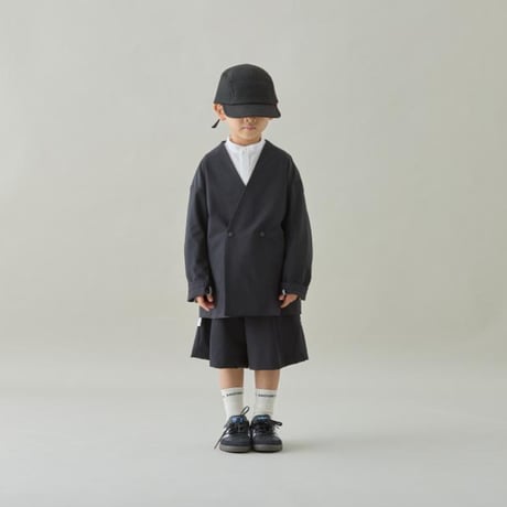 MOUN TEN. / stretch nylon half pants (recycle)  MP55C-1903   black  110.125.140.0(155)
