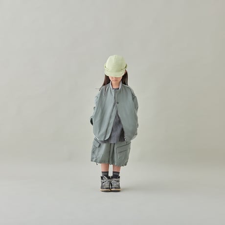 MOUN TEN. / bright twill zip blouson  MB39-1801  ash green  125.140.0(155).1(adult)
