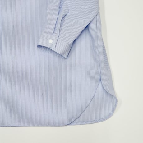 MOUN TEN. /stripe long shirt(organic cotton)  MS38-1908  saxe  110.125.140.0(155).1(adult)