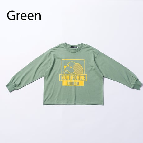 nunuforme / inuinu⭐︎プリントT　nf25-007-08  Green   105.115.125.135.145.1(155).2(163)