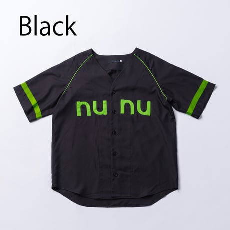 nunuforme /  NUNUベースボールシャツ  30-nf25-547-255   Black L .XL.1(155).2(163)