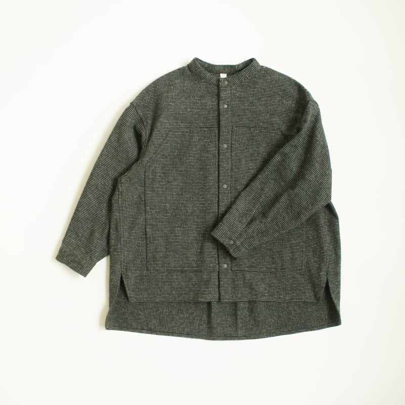 MOUN TEN. /cotton tweed pocket shirt MS29-1815