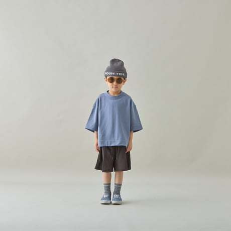 MOUN TEN. /  light terry short T　MT112-1814　 blue gray  0(155).1(adult)