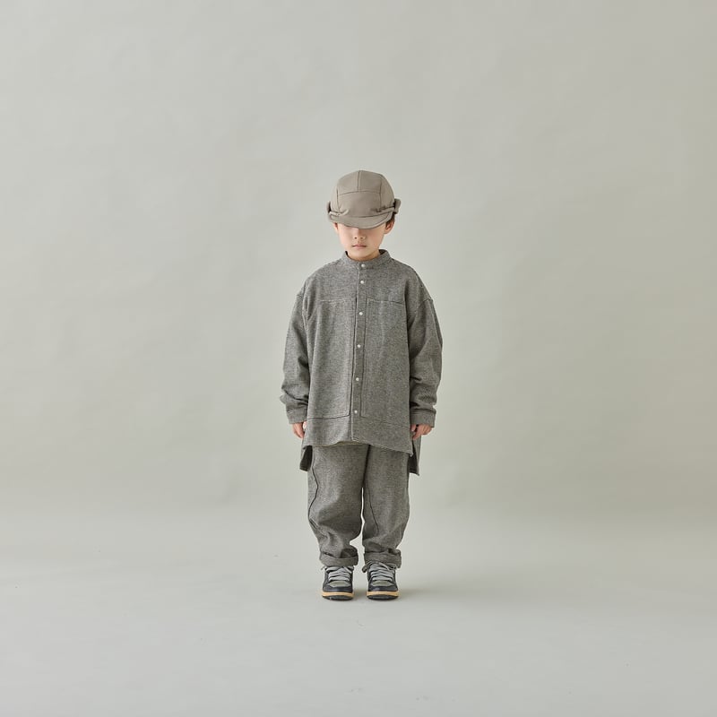 moun ten. フォーマル2点セット sand 125size MOUN TEN. /cotton tweed pocket shirt MS29-1815