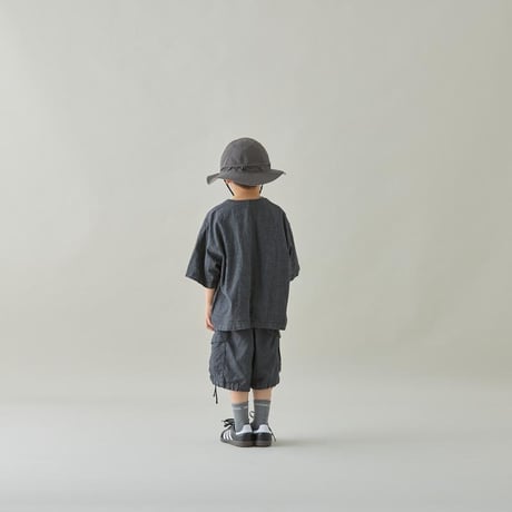 MOUN TEN. / herringbone denim midi cargo   MP100-1919   slategray  125.140.0(155)