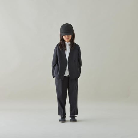 MOUN TEN. /stretch typewriter bandcollar shirt  MS40-1906  white 110.125.140.0(155).1(adult)