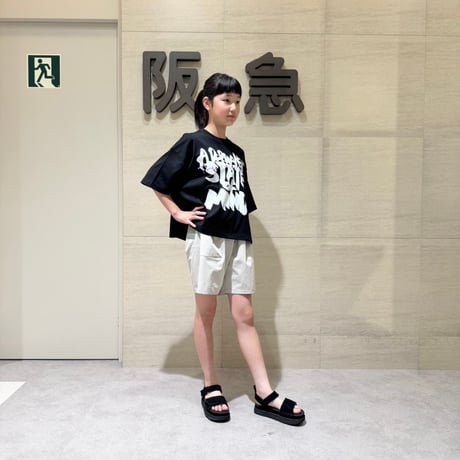 Bague / HAND PRINT WIDE T-shirts BG263012   BLACK
