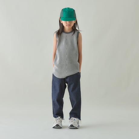 MOUN TEN. / bicolor waffle tanktop  MT48-1945  gray x charcoal  110.125.140.0(155)