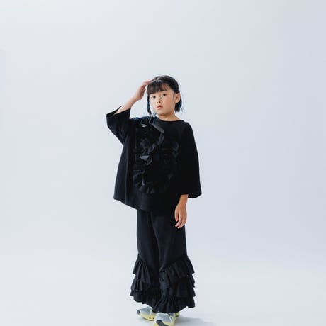 nunuforme /ビッグフリルT　50-nf25-928-715   Black  125.135.145.1(155).2(163)