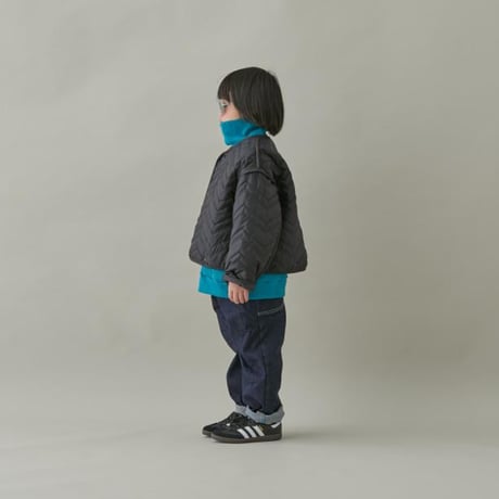 MOUN TEN. / zigzag quilt separate coat  MC33-1625a.b.c  black  125,140,0(155),1(adult)