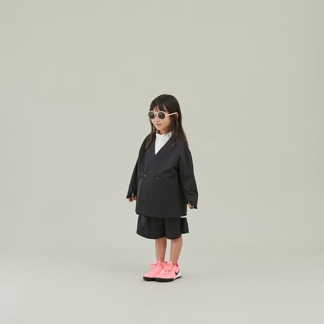 MOUN TEN. / stretch nylon gaba jacket   MJ04-1101  black  110.125.140.0(155).1(adult)