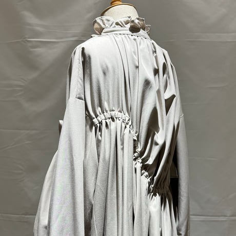 nunuforme /Exclusive Item ドローストリングワンピース  NUNUMB022 Grey Beige 115.125.135.145.1(155).2(163)