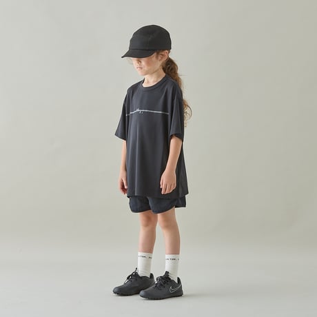 MOUN TEN. / reflect line cool T　MT83-1964　 black  125.140.0(155).1(adult)
