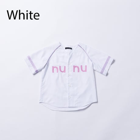 nunuforme /  NUNUベースボールシャツ  30-nf25-547-255   White  L .XL.1(155).2(163)