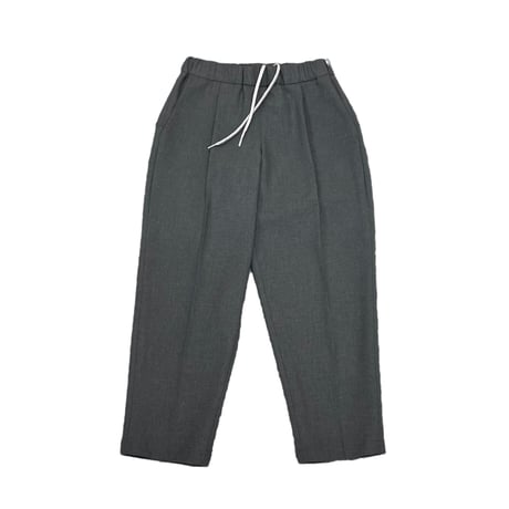 MOUN TEN. / polyester canapa 1tuck pants  MP56-1502  charcoal  110.125.140.0(155).1(adult)