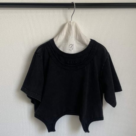 GRIS / Layer neck Tee  GR26SS-CU003  BLACK  M(120-135).L(135-150).XL(150-160)