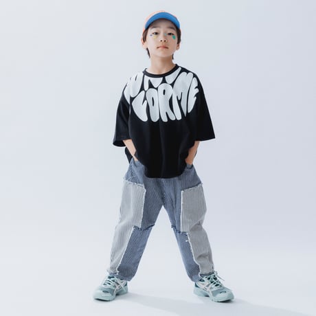 nunuforme / ブレインロゴプリントT　nt25-005-07   Black   105.115.125.135.145.1(155).2(163)