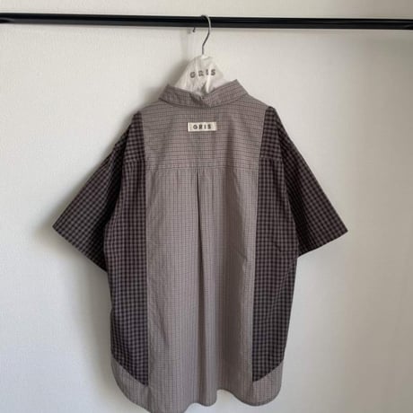 GRIS / Separate S/S Big Shirt  GR26SS-SH003  BEIGE S(110-120).M(120-135).L(135-150).XL(150-160)